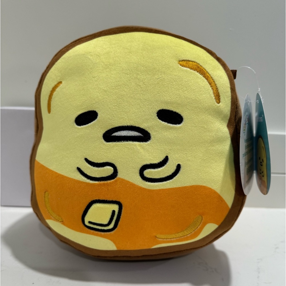 Gudetama Squishmallows Sanrio 8” Gudetama as French toast NWT